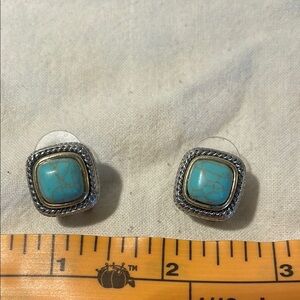 Silver and Turquoise Earrings